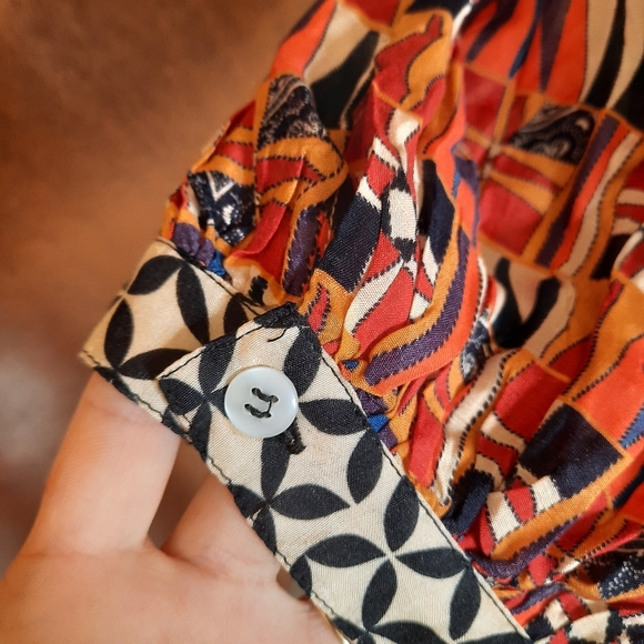 Anthropologie Verb Yasmeen Embroidered Peasant Blouse Top - Picture 16 of 16